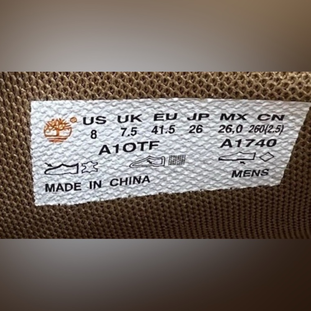 Timberland Boot Tag - Picture 8 of 8